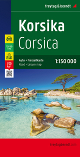 Korsika, Autokarte 1:150.000, Top 10 Tips - Freytag-Berndt und Artaria KG