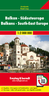 Balkan - Südosteuropa, Autokarte 1:2.Mio. - 