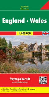 England - Wales, Autokarte 1:400.000, freytag & berndt - 