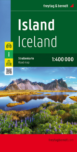 Island, Straßenkarte 1:400.000