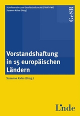 Vorstandshaftung in 15 europäischen Ländern - 