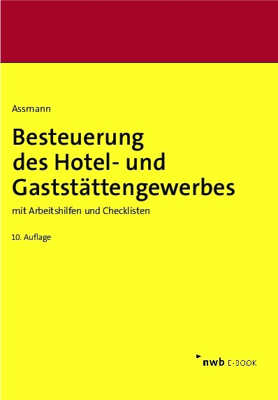 Besteuerung des Hotel- und Gaststättengewerbes - Eberhard Assmann