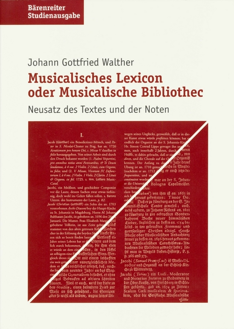 Musicalisches Lexicon oder Musicalische Bibliothec - Johann G Walther