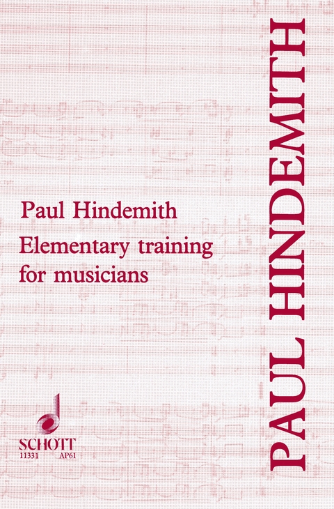 Elementary Training for Musicians - Paul Hindemith