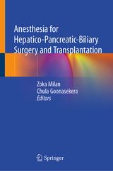 Anesthesia for Hepatico-Pancreatic-Biliary Surgery and Transplantation - 