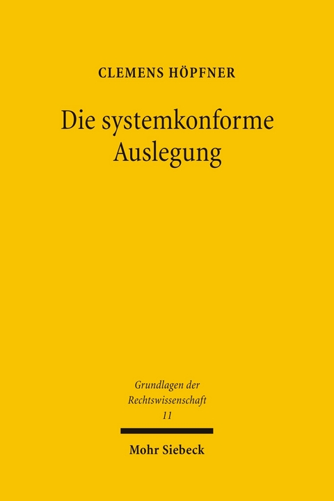 Die systemkonforme Auslegung -  Clemens Höpfner