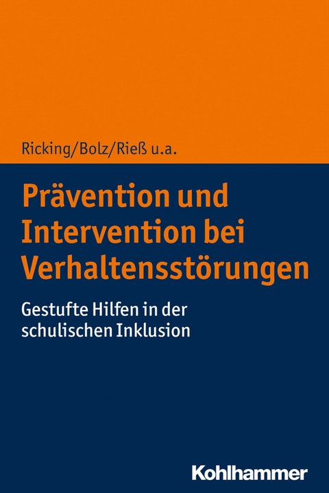Prävention und Intervention bei Verhaltensstörungen - 
