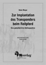 Zur Implantation des Transponders beim Reitpferd - Heinz Meyer