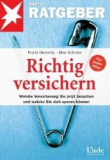 Richtig versichern - Frank Donovitz, Elke Schulze