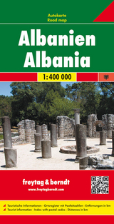 Albanien, Autokarte 1:400.000 - Freytag-Berndt und Artaria KG