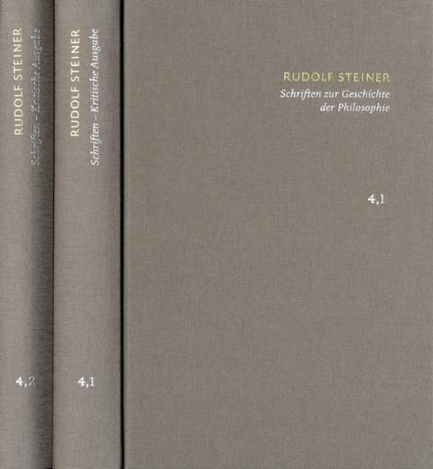 Rudolf Steiner: Schriften. Kritische Ausgabe / Band 4,1-2: Schriften zur Geschichte der Philosophie -  Rudolf Steiner