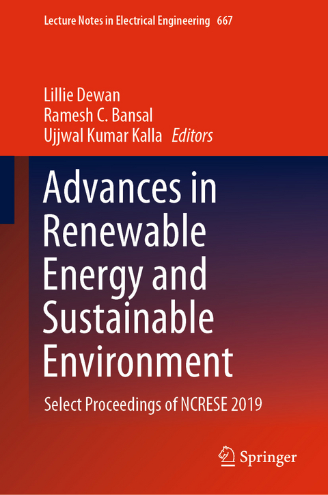 Advances in Renewable Energy and Sustainable Environment - 