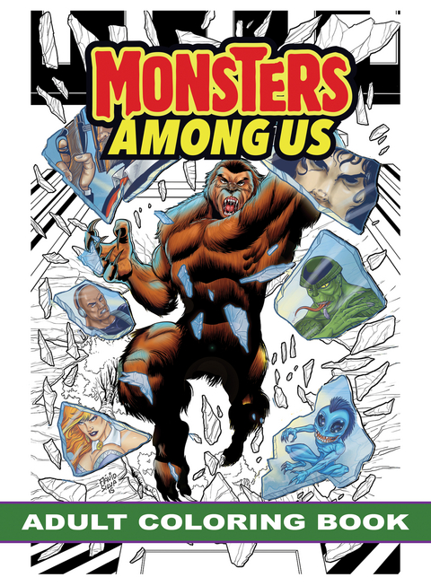 Monsters Among Us: Adult Coloring Book - Andrew Shayde