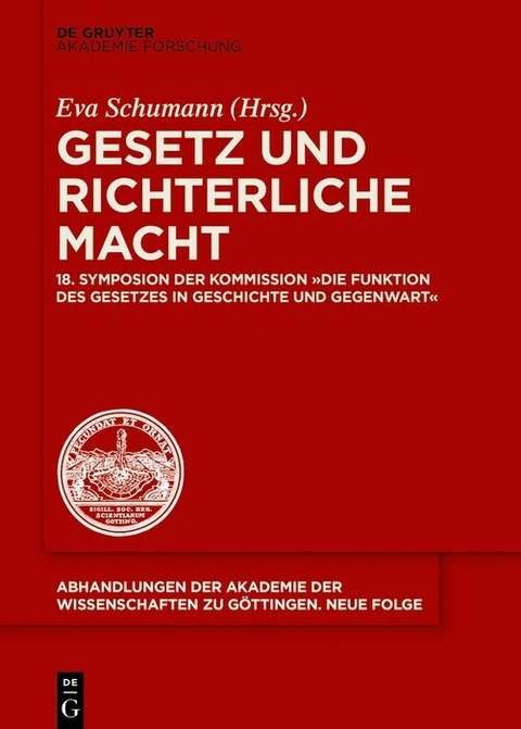 Gesetz und richterliche Macht - 