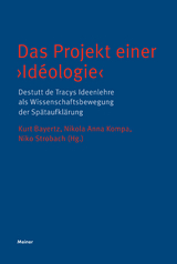 Das Projekt einer ?Idéologie? - 