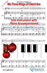 We Three Kings of Orient Are (key Em) for solo instrument w/ piano - John Henry Hopkins Jr.