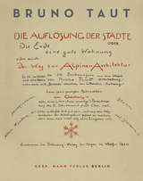 Die Auflösung der Städte - Bruno Taut