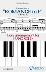 Theme from "Romance in F" Easy for Piano Solo - Francesco LEONE, Ludwig Van Beethoven