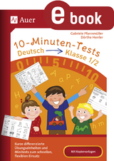 10-Minuten-Tests Deutsch - Klasse 1/2 - Dörthe Herrler, Gabriele Pfannmüller