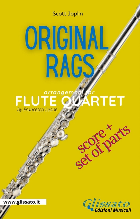 Flute Quartet score & parts: Original Rags - Scott Joplin