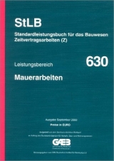 STLB-BauZ - Standardleistungsbuch für das Bauwesen (StLB) - Zeitvertragsarbeiten (Z) / Mauerarbeiten