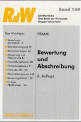 Bewertung und Abschreibung - Frank, Manfred