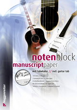 Notenblock mit Tabulatur - 