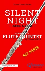 Flute 1 part of "Silent Night" for Flute Quintet/Ensemble - Franz Xaver Gruber, a cura di Francesco Leone