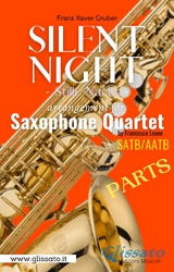 Bb Soprano Saxophone part "Silent Night" for Sax Quartet - Franz Xaver Gruber