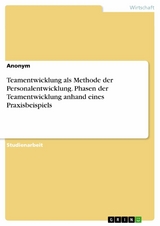 Teamentwicklung als Methode der Personalentwicklung. Phasen der Teamentwicklung anhand eines Praxisbeispiels