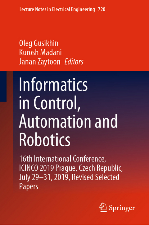 Informatics in Control, Automation and Robotics - 