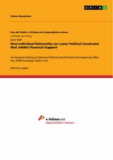 How Individual Rationality can cause Political Constraint that inhibit Financial Support -  Tobias Rentschler