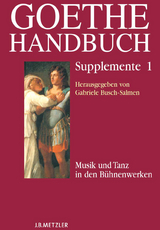 Goethe-Handbuch Supplemente - 