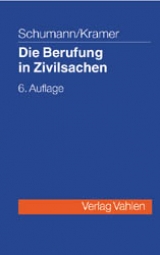 Die Berufung in Zivilsachen - Claus D Schumann