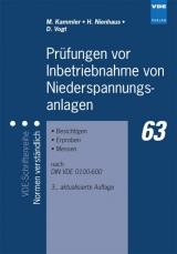 Prüfungen vor Inbetriebnahme von Niederspannungsanlagen - Manfred Kammler, Heinz Nienhaus, Dieter Vogt