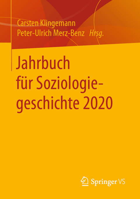 Jahrbuch für Soziologiegeschichte 2020 - 