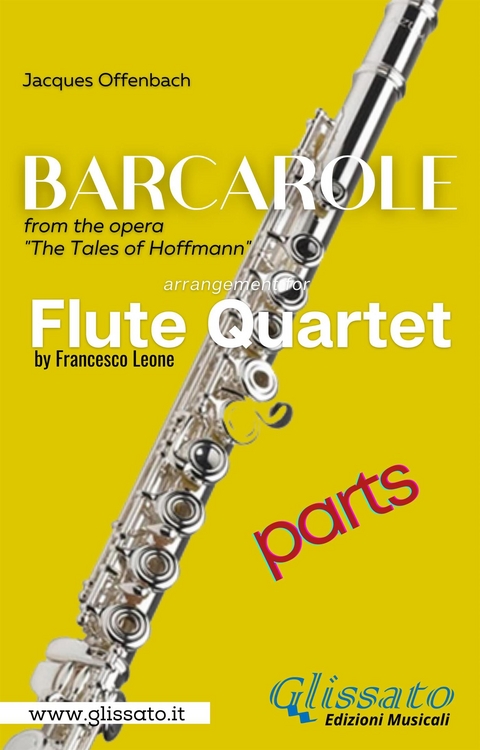 Barcarole - Soprano Flute Quartet (parts) - Jacques Offenbach