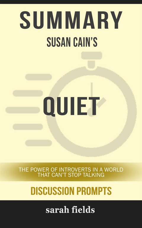 “Quiet: The Power of Introverts in a World That Can't Stop Talking” by Susan Cain - Sarah Fields