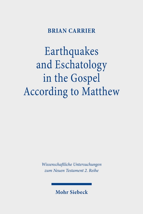 Earthquakes and Eschatology in the Gospel According to Matthew -  Brian Carrier