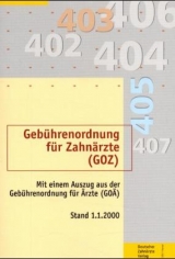 Gebührenordnung für Zahnärzte (GOZ)