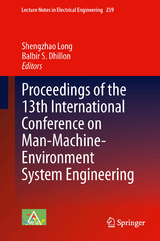 Proceedings of the 13th International Conference on Man-Machine-Environment System Engineering - 