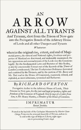 An Arrow Against All Tyrants -  Richard Overton