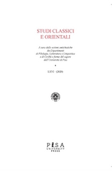 Studi Classici e Orientali LXVI 2020 -  AA.Vv.