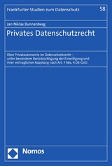 Privates Datenschutzrecht - Jan Niklas Bunnenberg