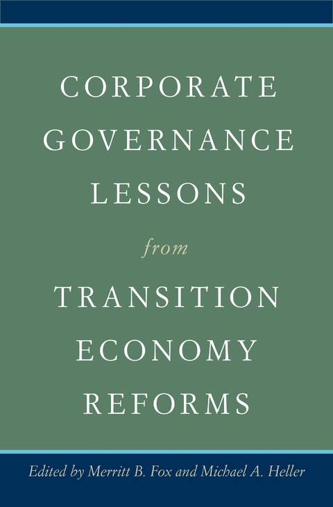 Corporate Governance Lessons from Transition Economy Reforms - 