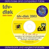 tdv-disk 2003 für Windows. Datenbank und Vergleichstabelle für Transistoren und FET - Bergler, Manfred