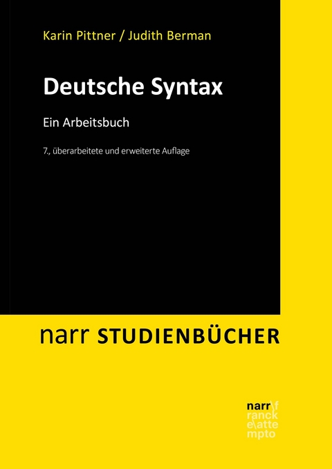 Deutsche Syntax -  Karin Pittner,  Judith Berman