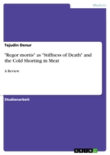 "Regor mortis" as "Stiffness of Death" and the Cold Shorting in Meat - Tajudin Denur