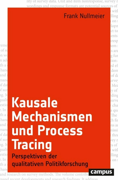 Kausale Mechanismen und Process Tracing - Frank Nullmeier