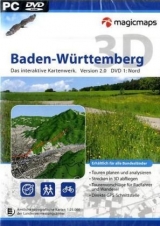 Baden-Württemberg 3D. Das interaktive Kartenwerk. Set: DVD 1 + 2.. Interaktiv fliegen, Touren planen, GPS und Karten verbinden. - 